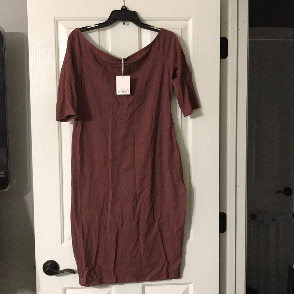 NWT Lauren Conrad off shoulder maternity dress